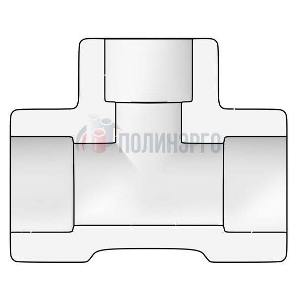  Тройник переходной 1/2?х1/4? (DN 15х8) SW ASTM A105 ASME B16.11 - фото 2